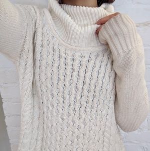 NEW knitted cream turtleneck sweater